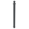Dekorativ puller | st�lr�r � 89 mm | med kuglehoved | fastmonteret, til indst�bning i beton med jordanker, total l�ngde ca. 1300 mm | med 2 �jer